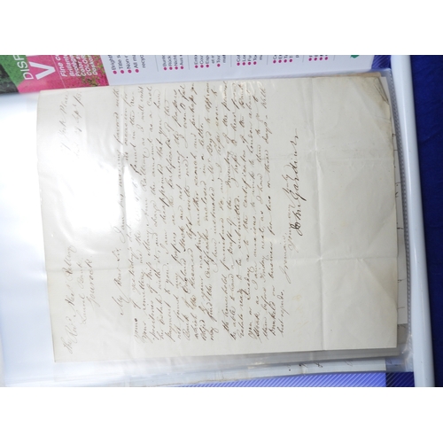7126 - A collection of Victorian correspondence, housed in album, addressed to Scottish recipients and larg... 