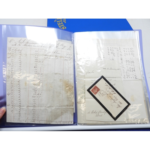 7126 - A collection of Victorian correspondence, housed in album, addressed to Scottish recipients and larg... 