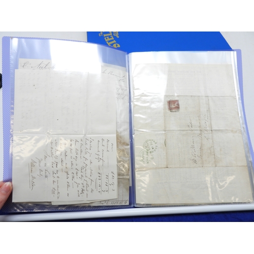 7126 - A collection of Victorian correspondence, housed in album, addressed to Scottish recipients and larg... 