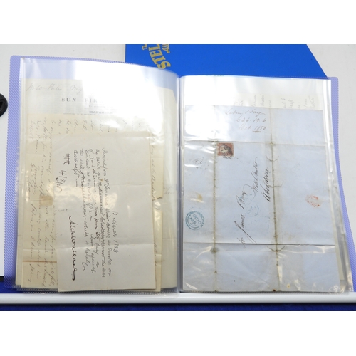 7126 - A collection of Victorian correspondence, housed in album, addressed to Scottish recipients and larg... 