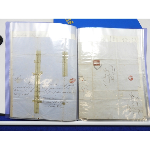 7126 - A collection of Victorian correspondence, housed in album, addressed to Scottish recipients and larg... 