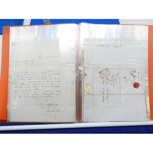 7127 - A collection of Victorian correspondence, housed in two albums, addressed to Scottish recipients and... 