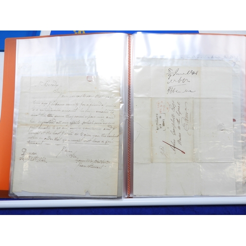 7127 - A collection of Victorian correspondence, housed in two albums, addressed to Scottish recipients and... 