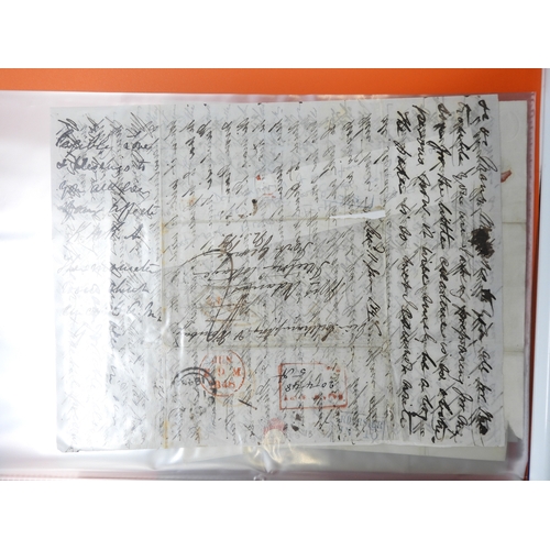 7127 - A collection of Victorian correspondence, housed in two albums, addressed to Scottish recipients and... 