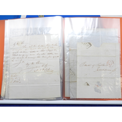 7127 - A collection of Victorian correspondence, housed in two albums, addressed to Scottish recipients and... 