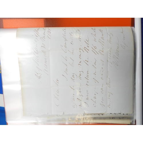 7127 - A collection of Victorian correspondence, housed in two albums, addressed to Scottish recipients and... 
