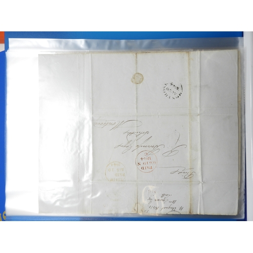 7127 - A collection of Victorian correspondence, housed in two albums, addressed to Scottish recipients and... 