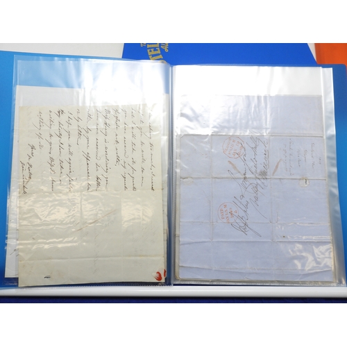 7127 - A collection of Victorian correspondence, housed in two albums, addressed to Scottish recipients and... 