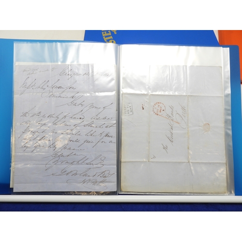 7127 - A collection of Victorian correspondence, housed in two albums, addressed to Scottish recipients and... 