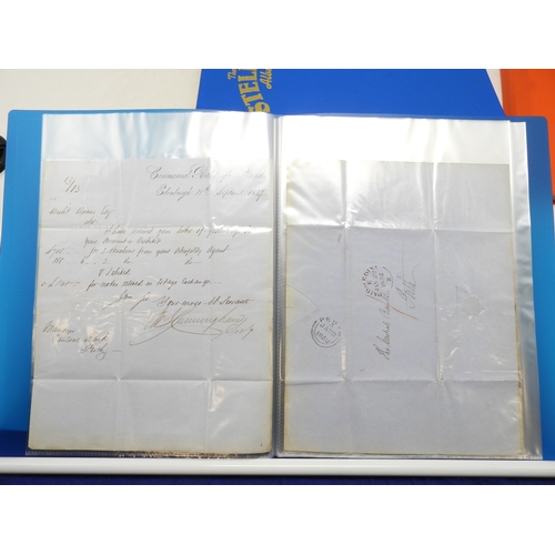 7127 - A collection of Victorian correspondence, housed in two albums, addressed to Scottish recipients and... 