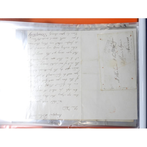 7127 - A collection of Victorian correspondence, housed in two albums, addressed to Scottish recipients and... 