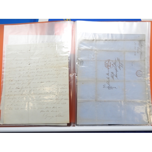 7127 - A collection of Victorian correspondence, housed in two albums, addressed to Scottish recipients and... 