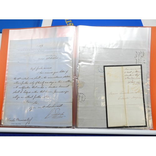 7127 - A collection of Victorian correspondence, housed in two albums, addressed to Scottish recipients and... 