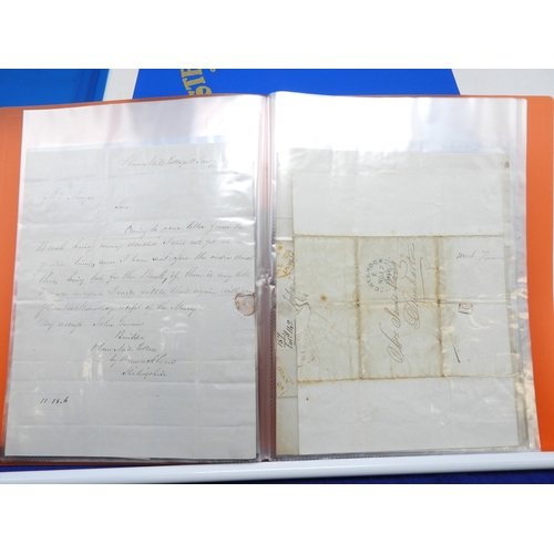 7127 - A collection of Victorian correspondence, housed in two albums, addressed to Scottish recipients and... 