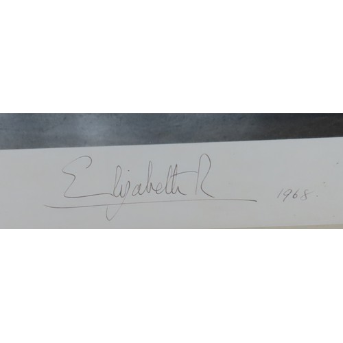 2554 - QUEEN ELIZABETH II AND PRINCE PHILIP, DUKE OF EDINBURGHA pair of large portrait photographs by Antho... 