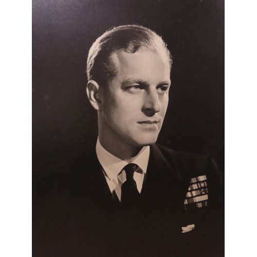 2555 - QUEEN ELIZABETH II AND PRINCE PHILIP, DUKE OF EDINBURGHA pair of portrait photographs by Baron (Ster... 