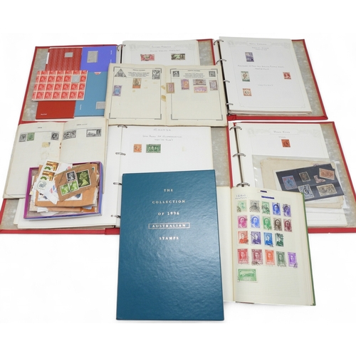 7065 - A collection of British and Commonwealth, also international stamps, including five various hallmark... 