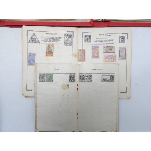 7065 - A collection of British and Commonwealth, also international stamps, including five various hallmark... 