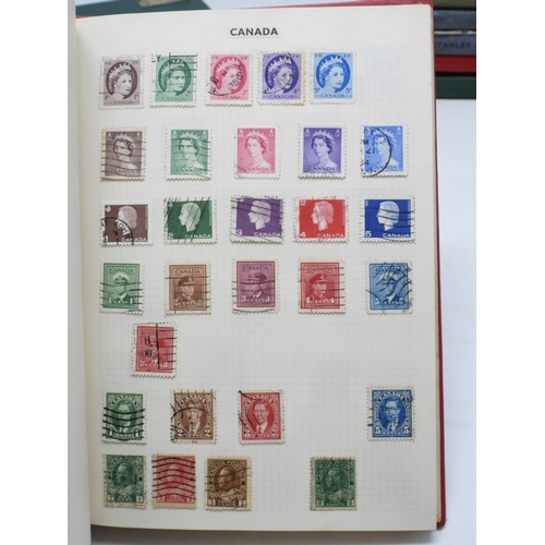 7108 - A lot comprising various stock books containing a world wide stamp collection to include GB 1/d red ... 