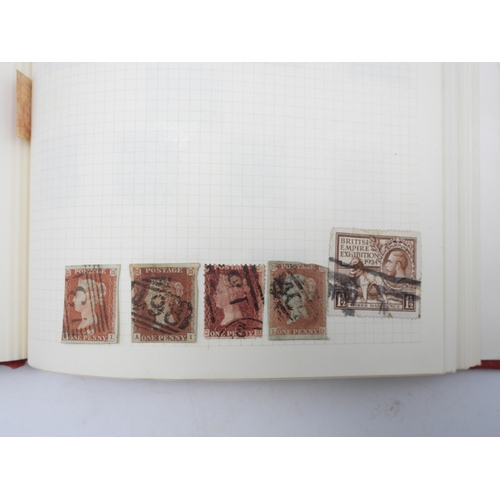 7108 - A lot comprising various stock books containing a world wide stamp collection to include GB 1/d red ... 
