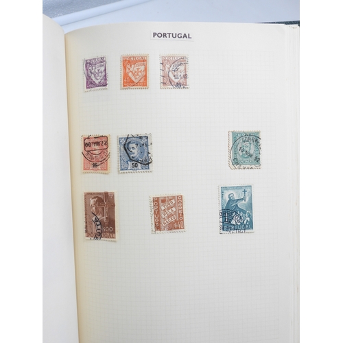 7108 - A lot comprising various stock books containing a world wide stamp collection to include GB 1/d red ... 