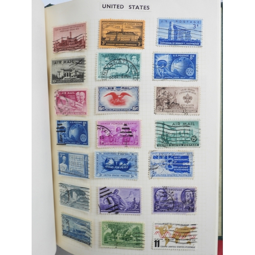 7108 - A lot comprising various stock books containing a world wide stamp collection to include GB 1/d red ... 
