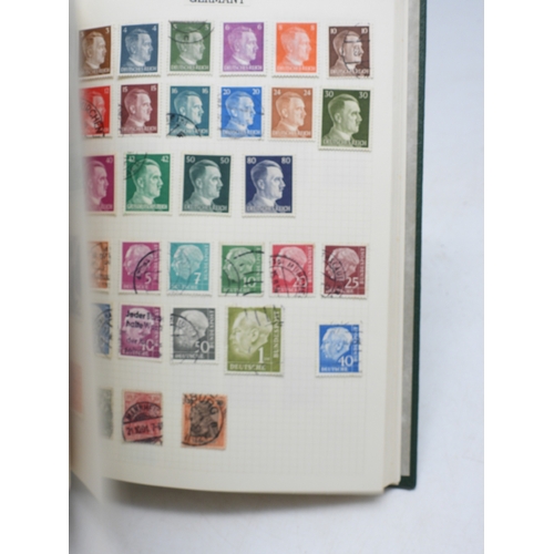 7108 - A lot comprising various stock books containing a world wide stamp collection to include GB 1/d red ... 