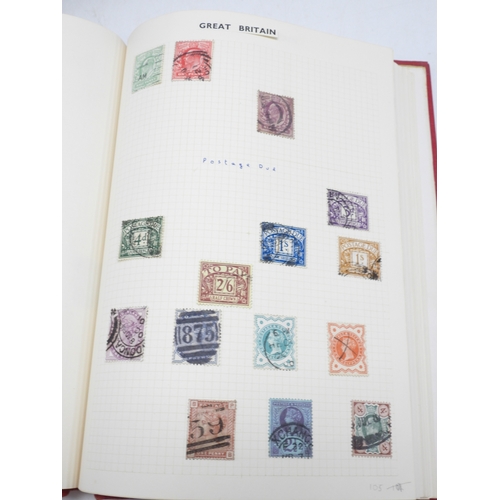 7108 - A lot comprising various stock books containing a world wide stamp collection to include GB 1/d red ... 