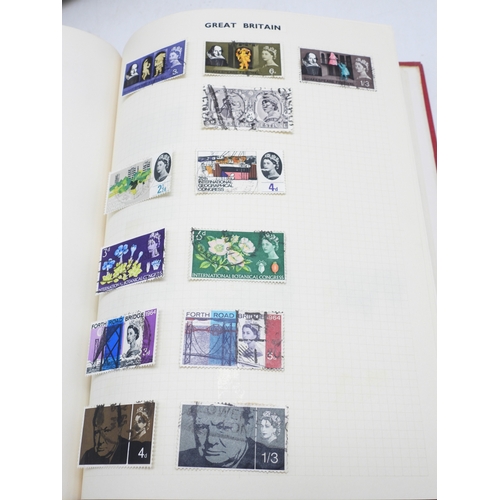 7108 - A lot comprising various stock books containing a world wide stamp collection to include GB 1/d red ... 