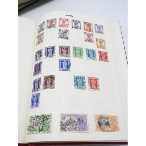 7108 - A lot comprising various stock books containing a world wide stamp collection to include GB 1/d red ... 