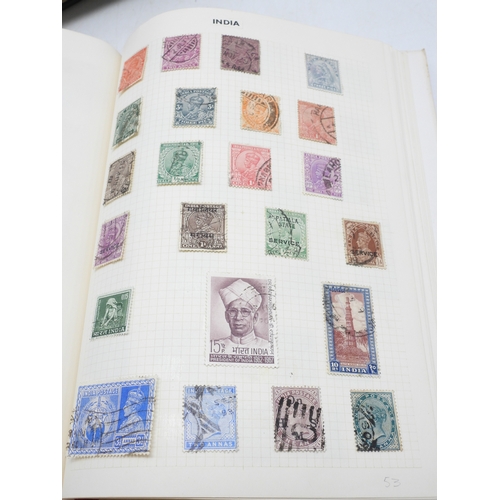 7108 - A lot comprising various stock books containing a world wide stamp collection to include GB 1/d red ... 