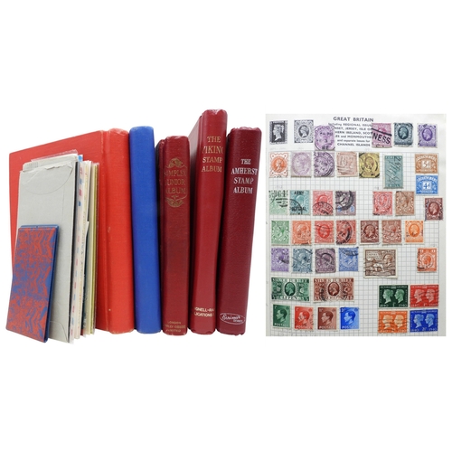 7109 - A worldwide stamp collection in five stock books, all eras to include GB in one book with regional i... 