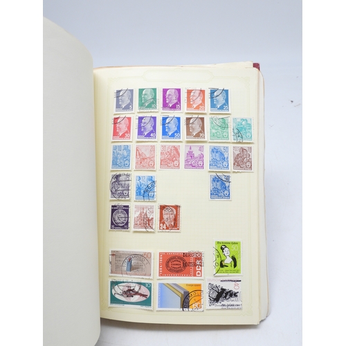 7109 - A worldwide stamp collection in five stock books, all eras to include GB in one book with regional i... 