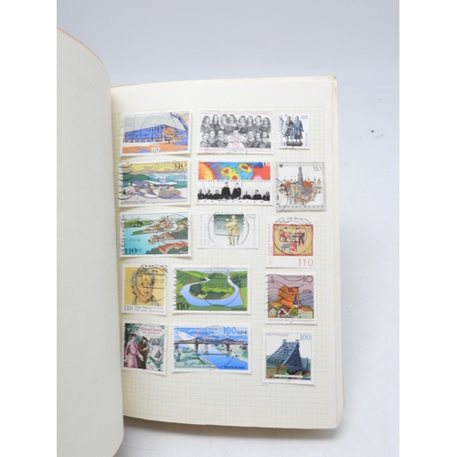 7109 - A worldwide stamp collection in five stock books, all eras to include GB in one book with regional i... 