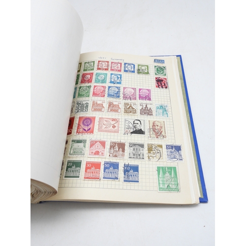 7109 - A worldwide stamp collection in five stock books, all eras to include GB in one book with regional i... 