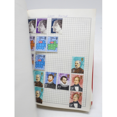 7109 - A worldwide stamp collection in five stock books, all eras to include GB in one book with regional i... 