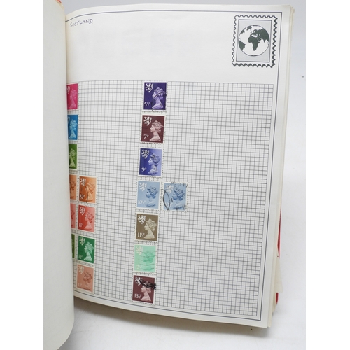 7109 - A worldwide stamp collection in five stock books, all eras to include GB in one book with regional i... 