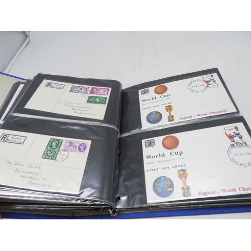 7111 - A lot comprising first day covers many with associated British Post Office Mint Stamps, Robert Burns... 