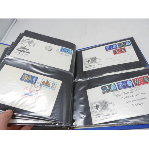 7111 - A lot comprising first day covers many with associated British Post Office Mint Stamps, Robert Burns... 