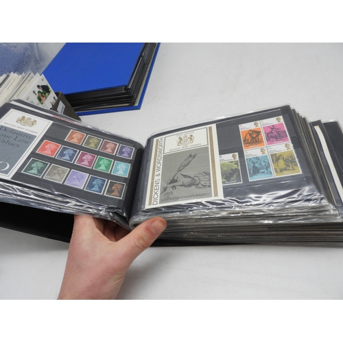 7111 - A lot comprising first day covers many with associated British Post Office Mint Stamps, Robert Burns... 