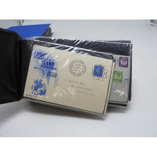 7111 - A lot comprising first day covers many with associated British Post Office Mint Stamps, Robert Burns... 