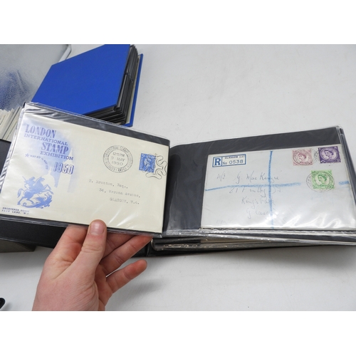 7111 - A lot comprising first day covers many with associated British Post Office Mint Stamps, Robert Burns... 