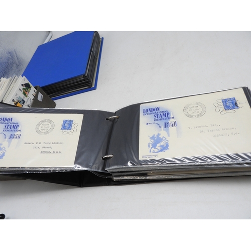 7111 - A lot comprising first day covers many with associated British Post Office Mint Stamps, Robert Burns... 