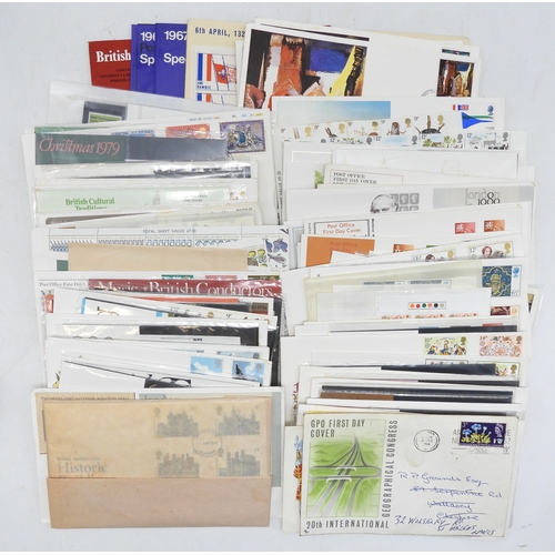 7111 - A lot comprising first day covers many with associated British Post Office Mint Stamps, Robert Burns... 