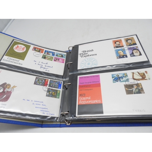 7111 - A lot comprising first day covers many with associated British Post Office Mint Stamps, Robert Burns... 
