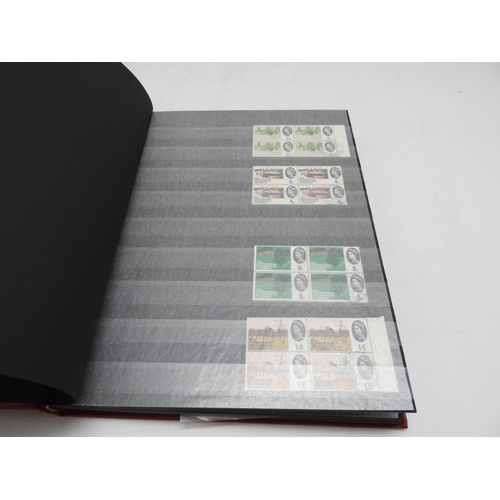 7113 - Great Britain a lot of mostly Elizabeth II unmounted mint stamps in blocks and strips contained in i... 