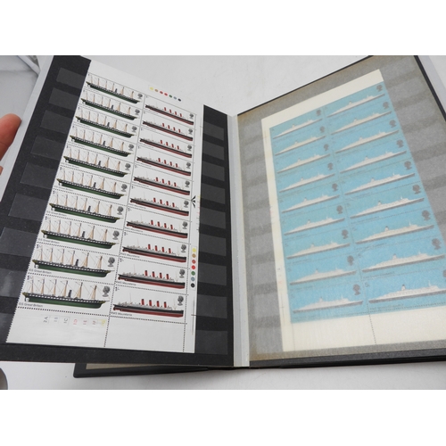 7113 - Great Britain a lot of mostly Elizabeth II unmounted mint stamps in blocks and strips contained in i... 