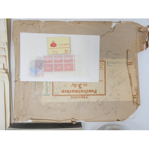 7114 - Great Britain a collection of used mostly hinged stamps on sheets to include various 1/d red present... 