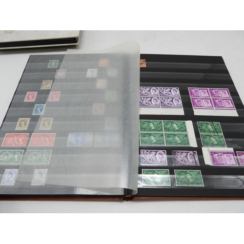 7115 - WITHDRAWNGreat Britain an extensive lot of early stamps in three stock books to include an unused st... 