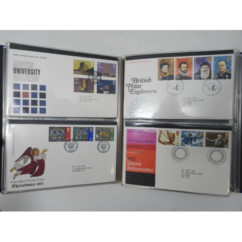 7116 - A large collection of first day covers three large folders, four half folders and another  dating fr... 
